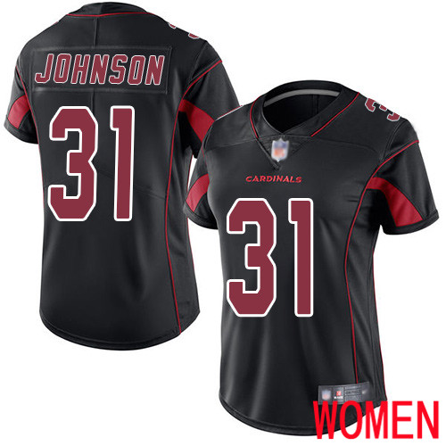 Arizona Cardinals Limited Black Women David Johnson Jersey NFL Football #31 Rush Vapor Untouchable